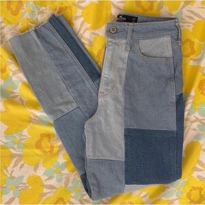 Hollister Patchwork Denim Jeans Sz 23